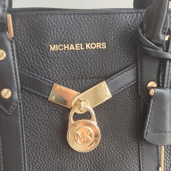 Michael Kors Black Satchel with Gold Hardware - Picture 4 of 13